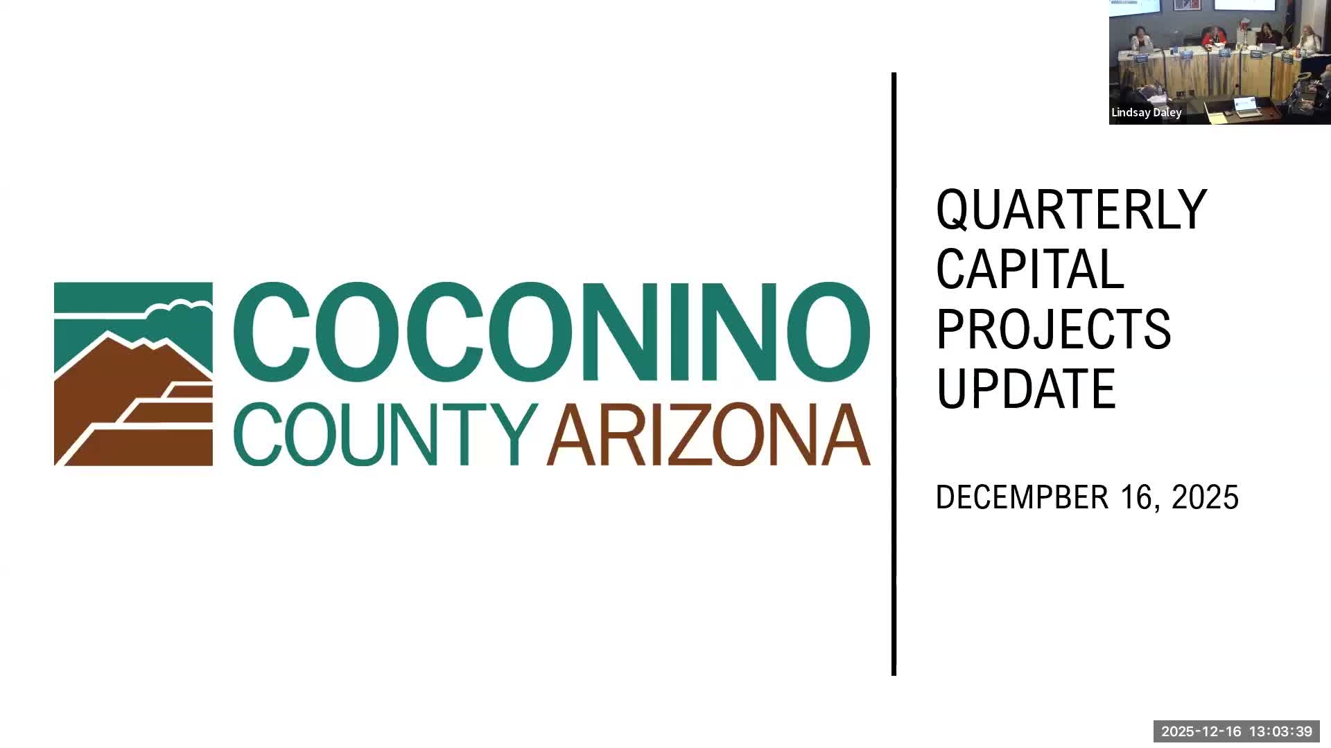 Coconino supervisors receive capital projects update; consent items approved, MLK gala funding set