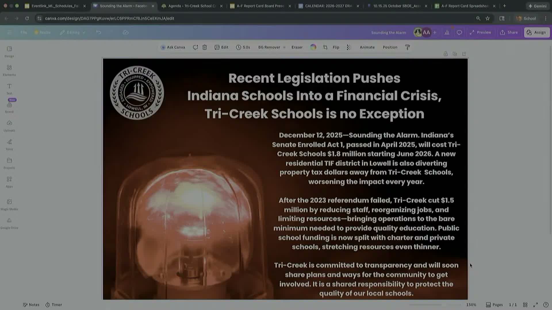 Tri Creek board "sounds the alarm" over SEA 1, warns $1.8 million hit and outlines options