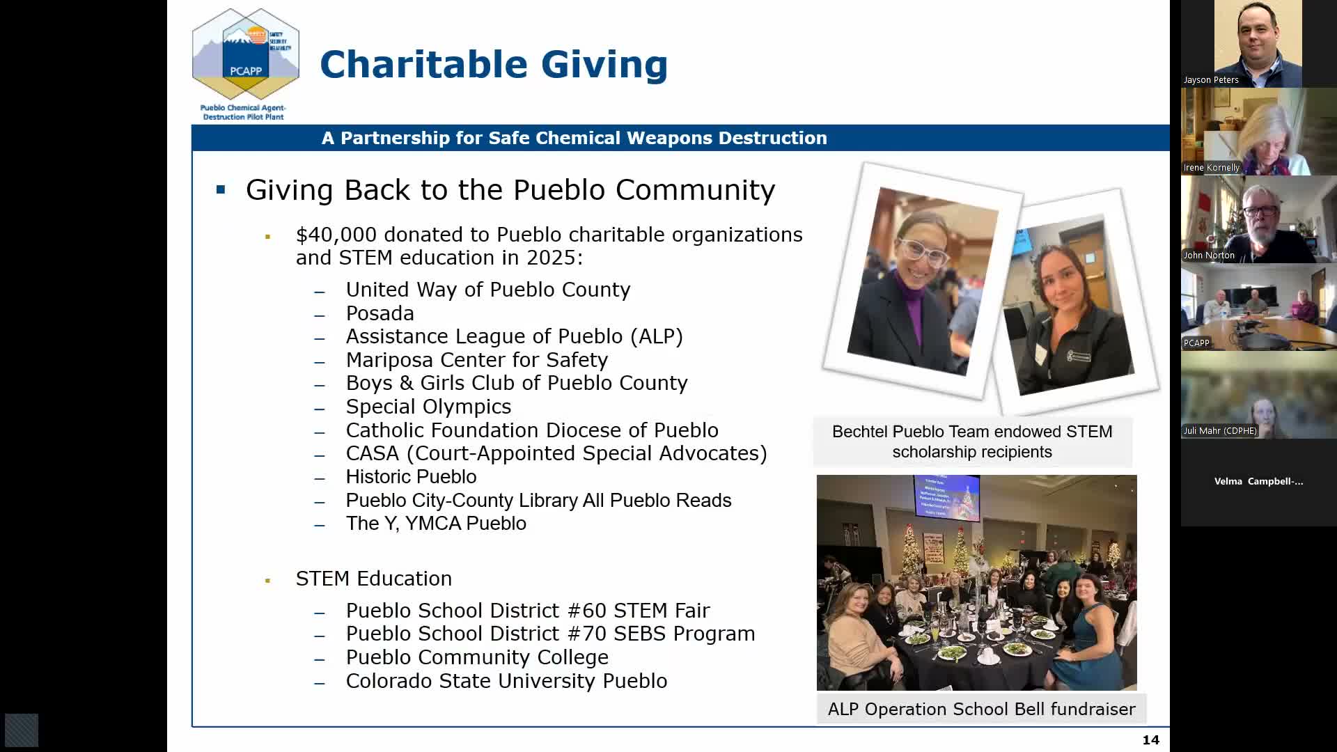 PCAP highlights $40,000 in local charitable giving and ongoing community programs