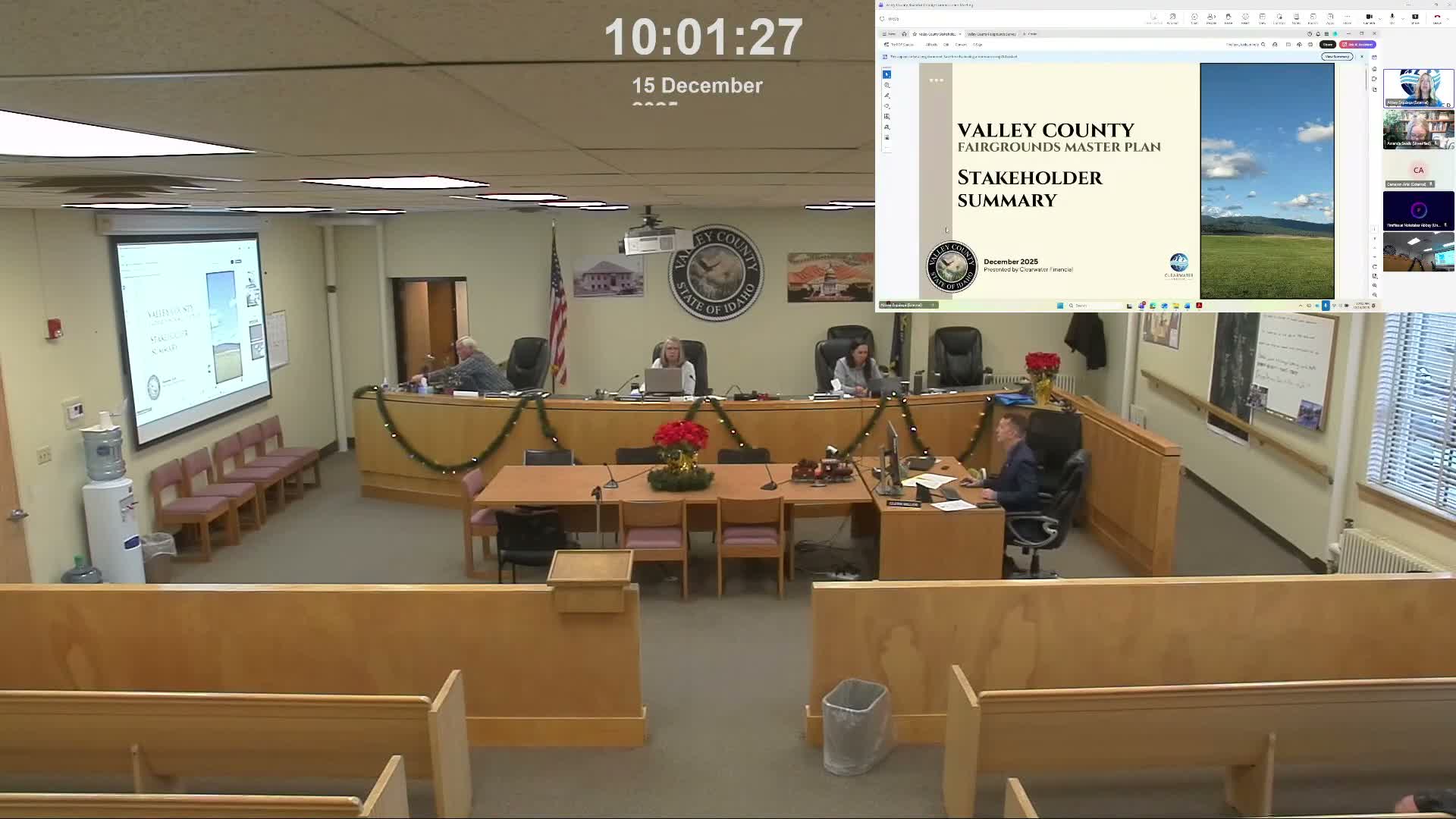 Clearwater presents Valley County fairgrounds master‑plan findings: strong attachments, infrastructure gaps and options for year‑round use