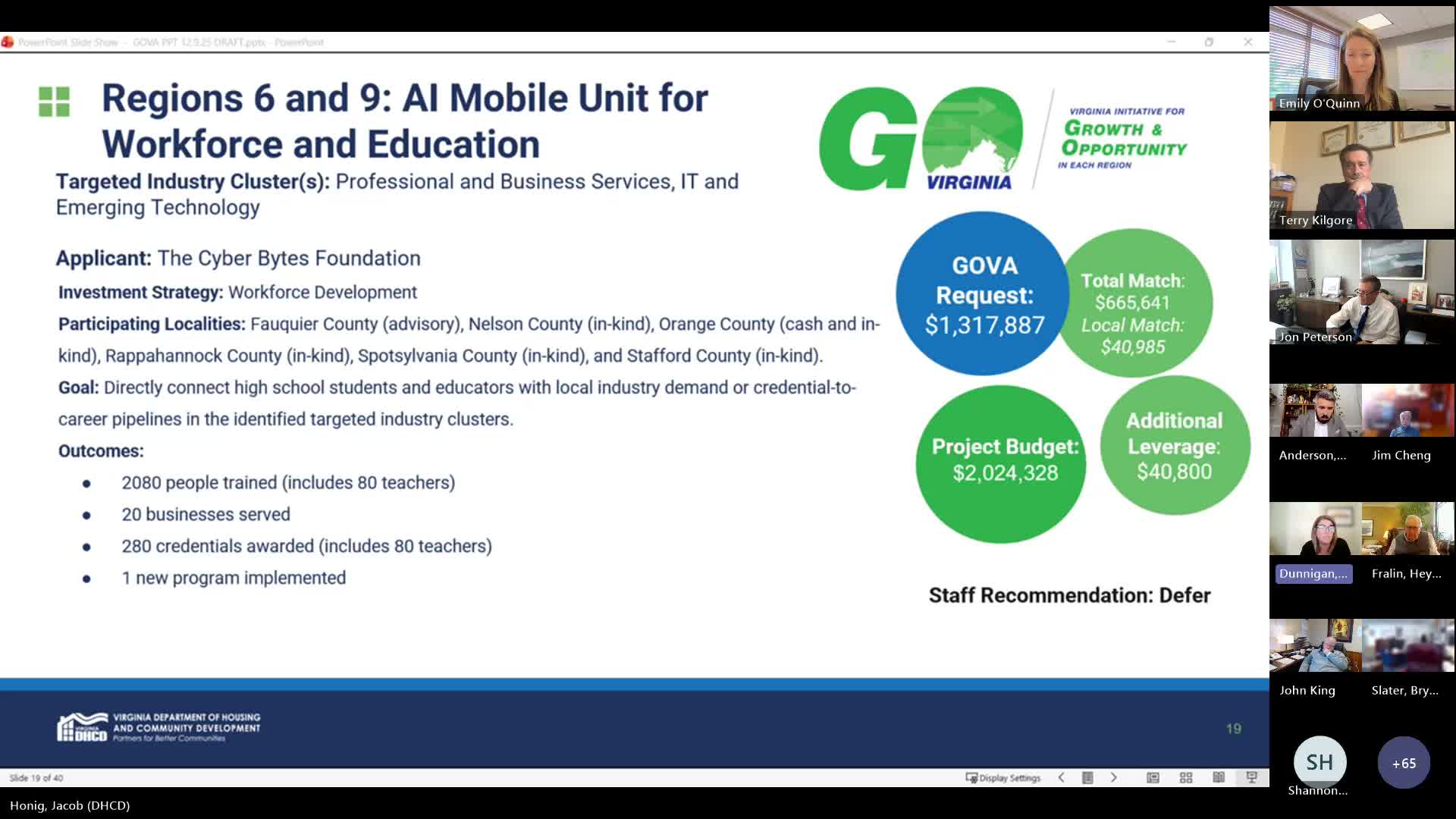 AI mobile unit for schools and workforce recommended for deferral amid credential and sustainability questions