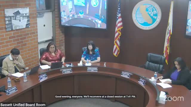 Bassett Unified board approves interim superintendent contract, discloses salary and stipend