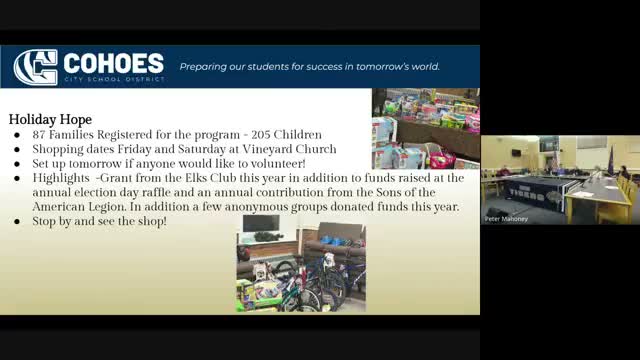 Cohoes board resumes metal‑detector discussion, asks staff to resolve logistics before purchase