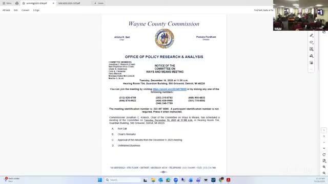 Ways and Means approves short-term contracts to finish audit work and redesign budgeting process