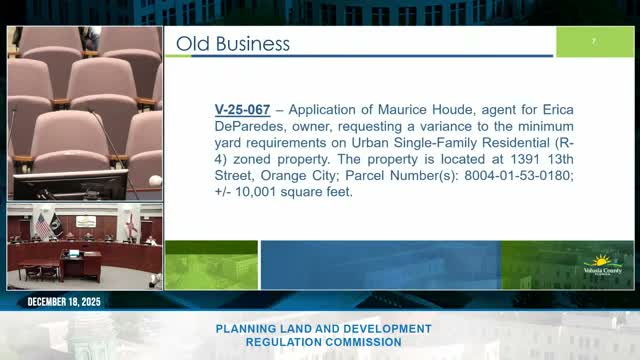 Volusia planning board approves five variances to formalize riverfront accessory structure