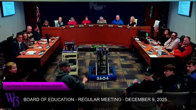 Woodhaven-Brownstown board approves hires, construction contracts, contingency transfer, curriculum and a PA-system purchase; conditionally opts into Section 31