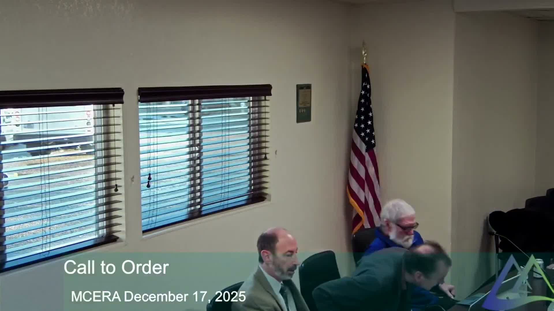 Mendocino County retirement board elects officers, adopts 2026 calendar and policy updates; approves pension-pay correction