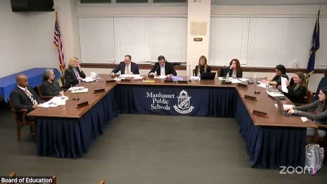 Manhasset student senate raises mental‑health alarm; board discusses mandatory lunch, shortened periods and task force