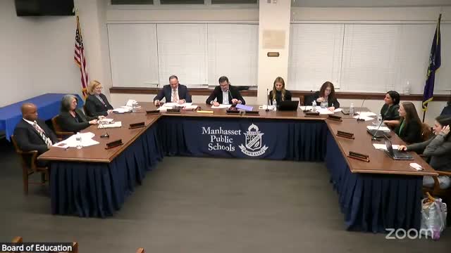 Manhasset board flags transportation cost risk as central factor in 2026–27 budget