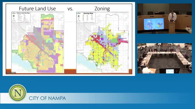 Nampa staff brief council on comprehensive-plan rules, zoning limits and disclosure obligations