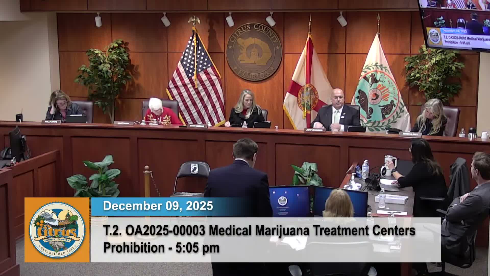 Citrus County bans new medical-marijuana dispensaries in unincorporated areas; existing locations may remain