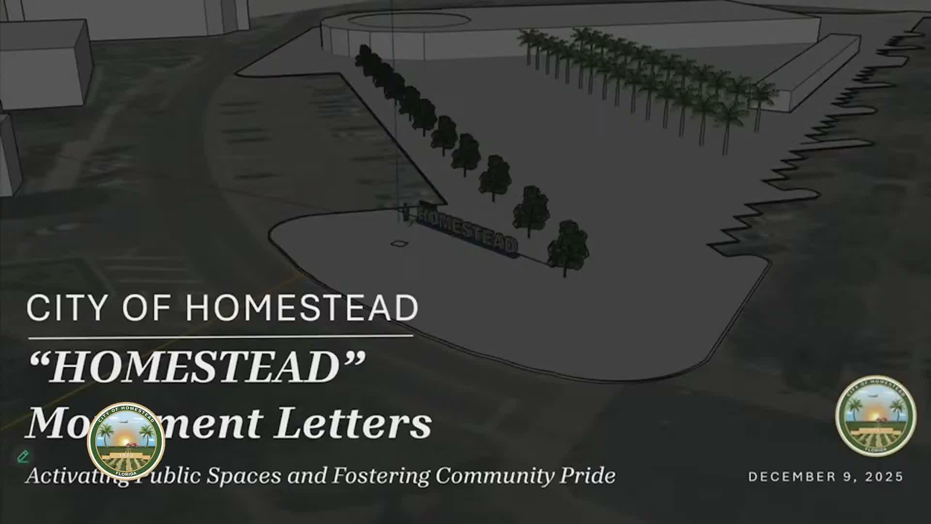 Homestead council approves menorah lighting and accepts donated 'Homestead' monument letters