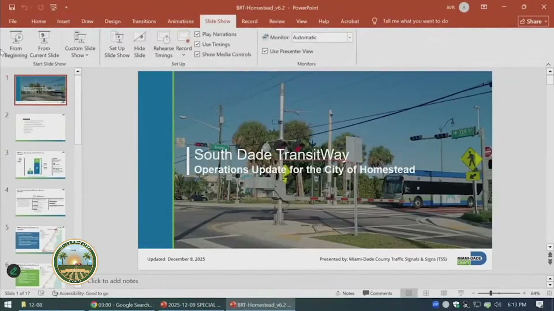 Miami‑Dade officials outline BRT fix list for Homestead; council presses for faster signal and safety fixes