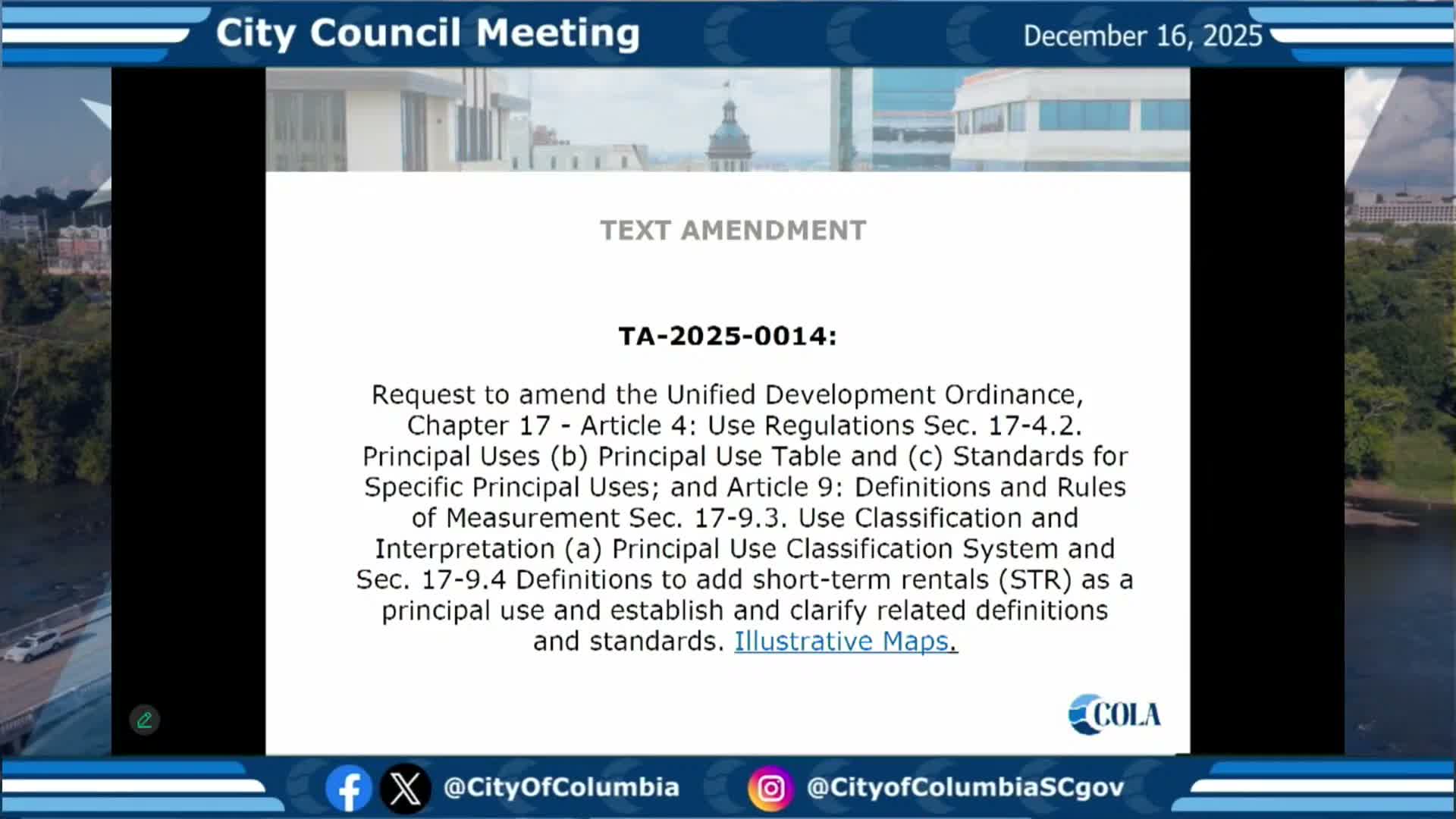 Columbia council advances short‑term rental zoning amendment after hours of public comment