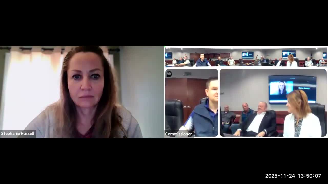 Weber County staff, commissioners discuss county-line adjustment request tied to Weber State parcel at Powder Mountain