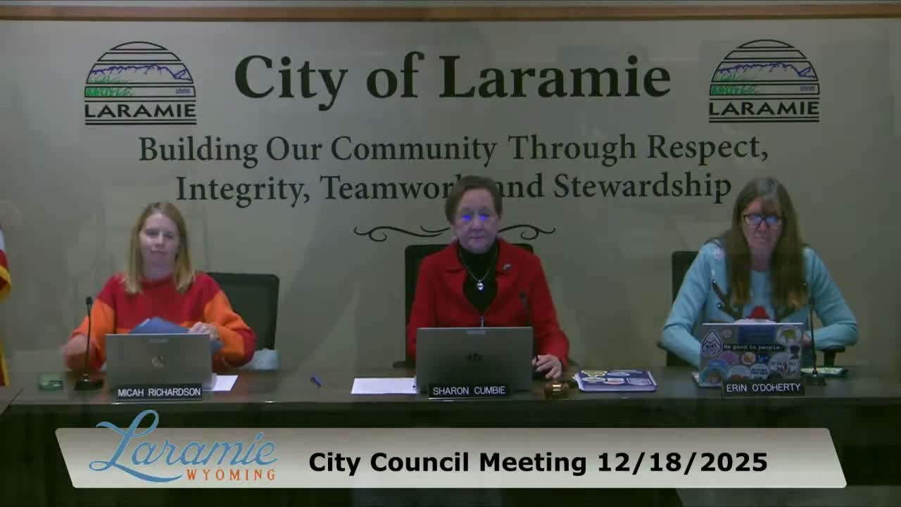 Laramie council hears housing pipeline update; staff flags January WCDA decision, $5M city fund and sewer limits for outlying growth