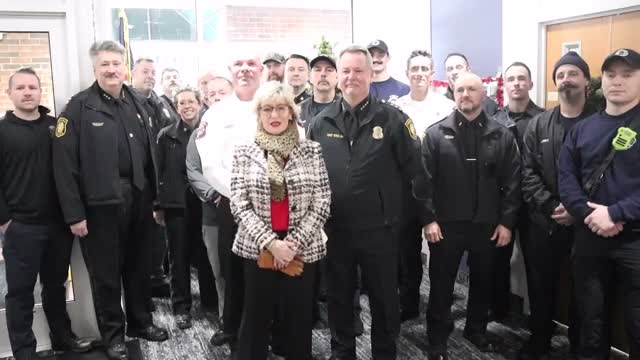 Livonia mayor, police and firefighters deliver holiday gift bags to McNamara Towers seniors