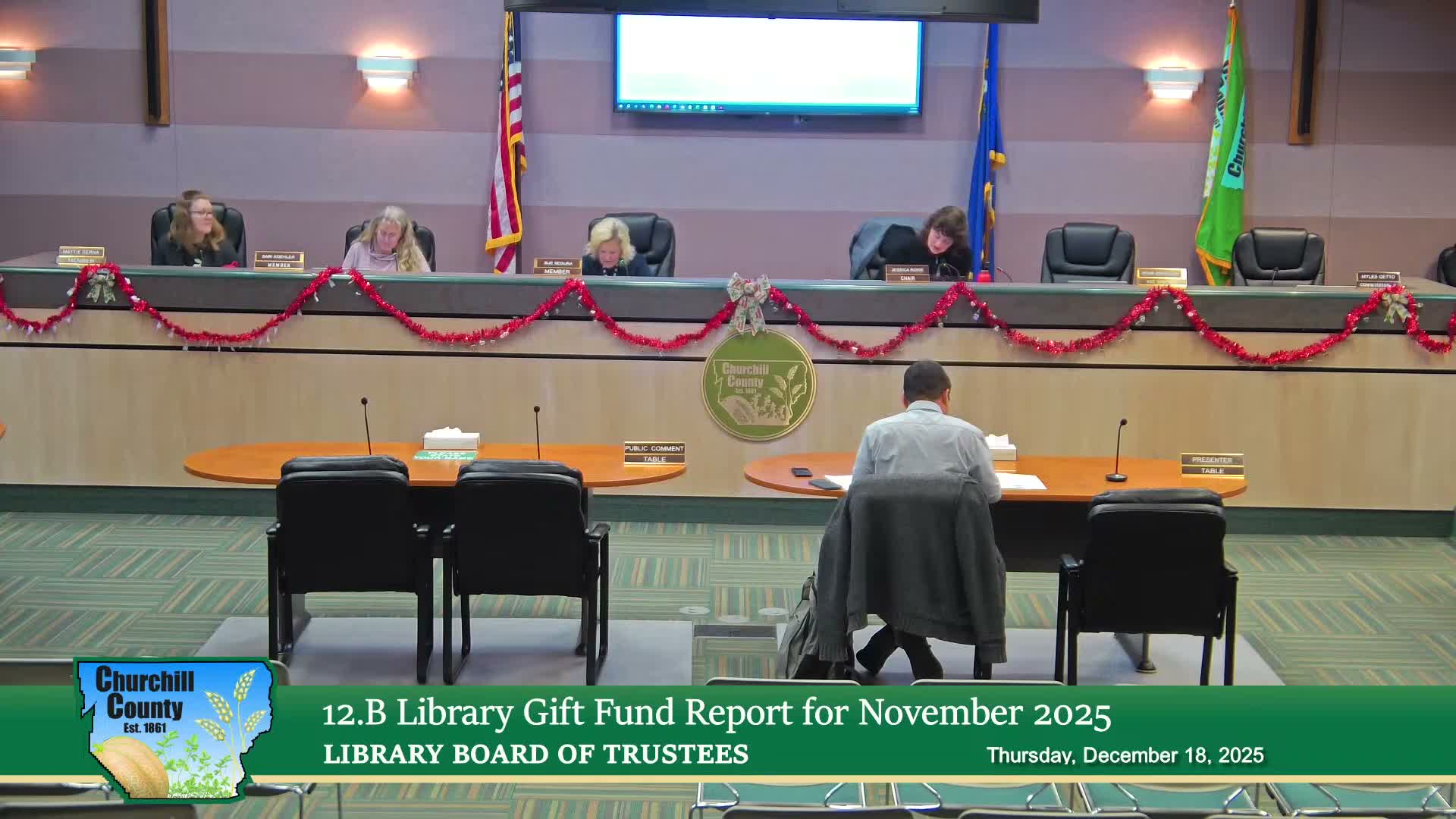 Board delays decision on CIPA compliance; approves meeting calendar, budgets and Dec. 24 closure