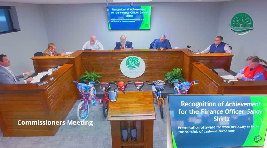 Greene County commissioners elect Danny Heath chair, Jerry Jones vice chair; add flag presentation, closed session to agenda