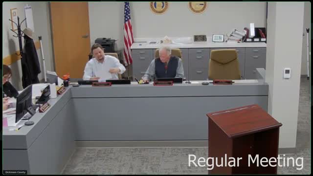 Dickinson County commission adopts 2025 budget housekeeping amendment, approves contracts and appoints township officers
