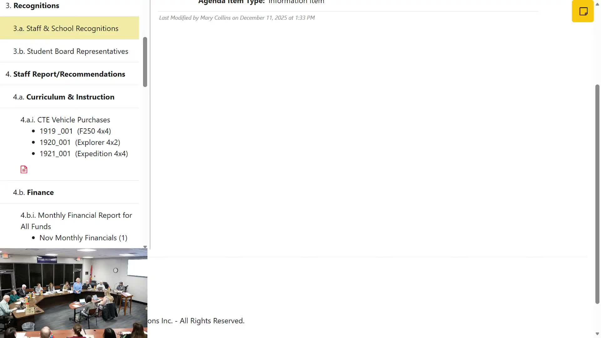 Board recognizes school staff, bus driver and student achievements ahead of holiday break