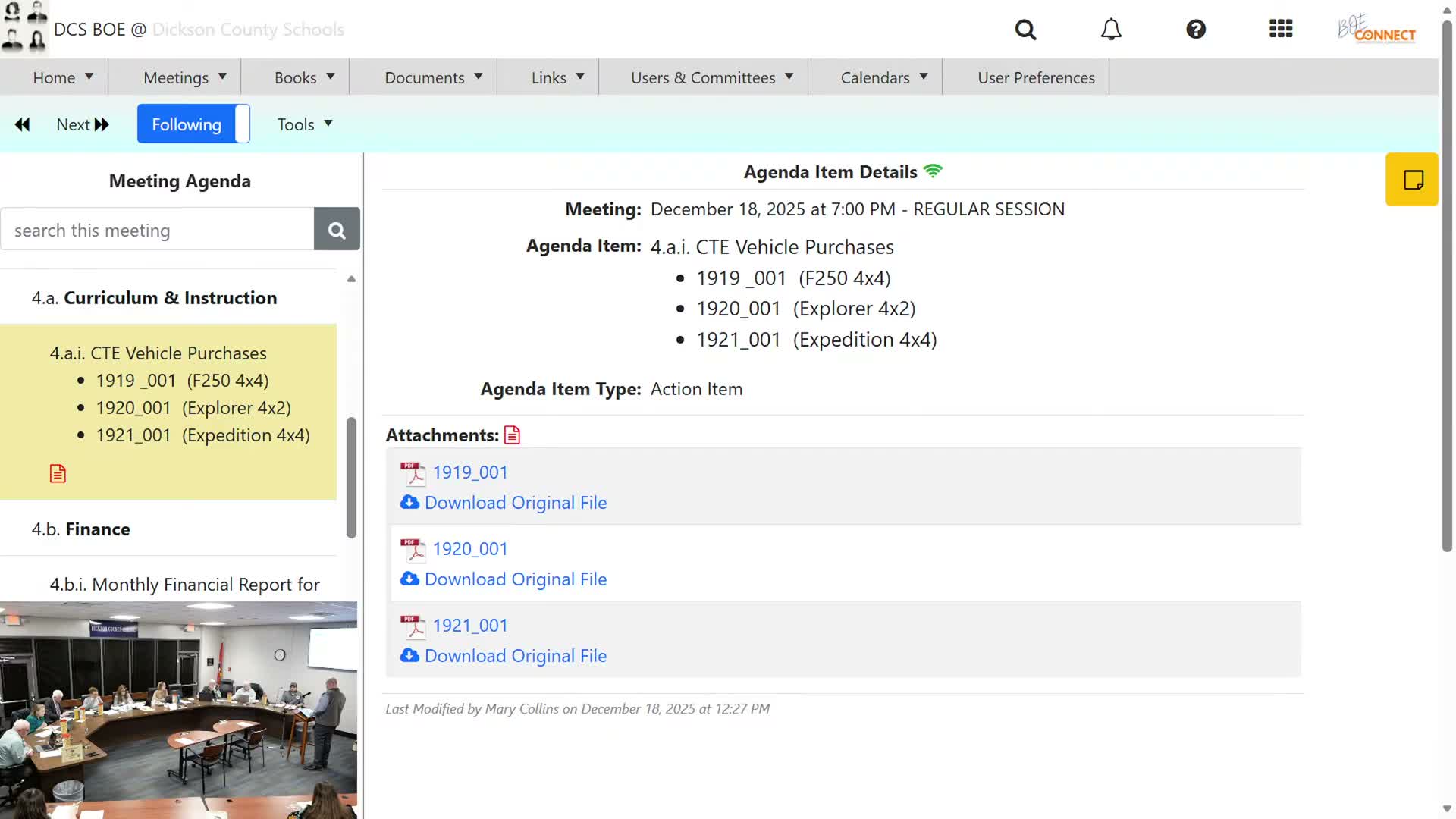 Board approves three CTE vehicles bought with Innovative School Model grant
