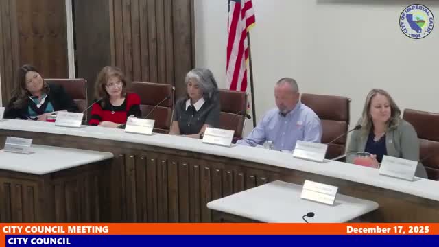 Imperial council names Ida Beso Martinez mayor; Stacy Mendoza selected mayor pro tem