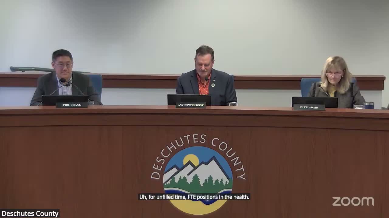 Deschutes County trims vacant positions across health, sheriff and justice amid budget pressures