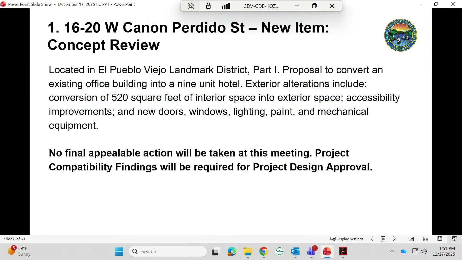 Historic Landmarks Commission sends Canon Perdido hotel concept back for redesign