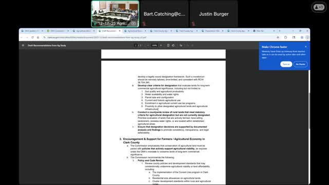 Ag Commission forms code-enforcement subcommittee to study ag-exempt permits, rural events and enforcement policy