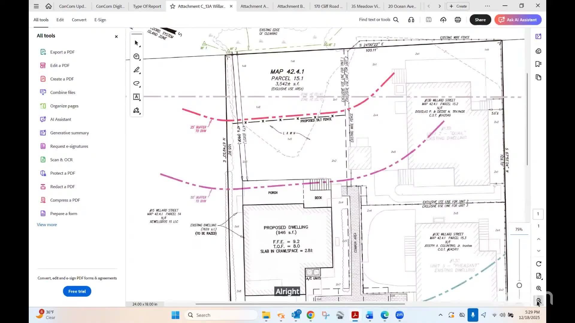 Commission approves amended order for 13A Willard after inadvertent encroachment; mitigation required