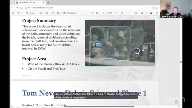 Town awards $1.2M contract for Tom Nevers debris removal; parks improvements planned