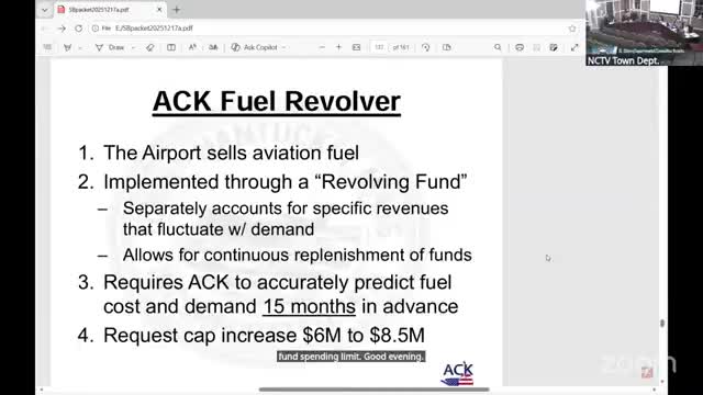 Select Board approves raising airport fuel revolving fund cap to $8.5M