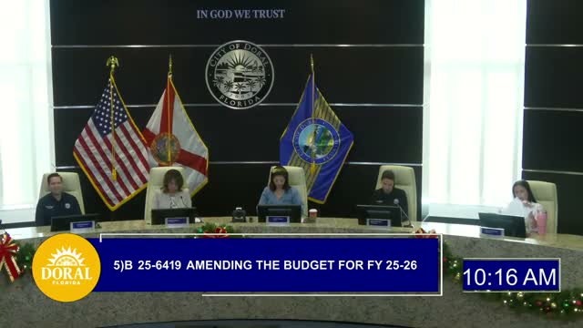 Council approves first reading of ordinance repealing prior budget ordinance; second reading set Dec. 10