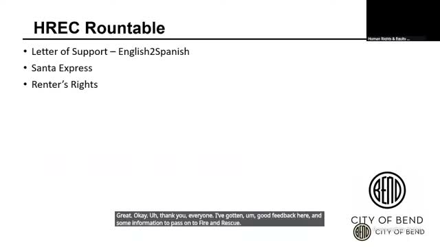 HREC hears accounts of dangerous rental conditions and presses city for resources and transparency