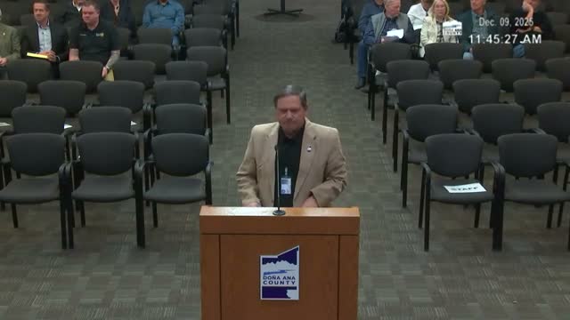 Doña Ana County approves new utilities and project‑management positions, reallocates reserves