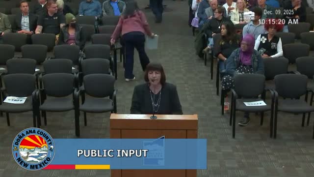 Residents tell commissioners ICE activity in Chaparral is causing fear; county to study policy options and safe‑space measures