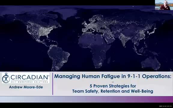 Circadian expert urges fatigue risk management for 9‑1‑1 operators at Colorado lunch‑and‑learn