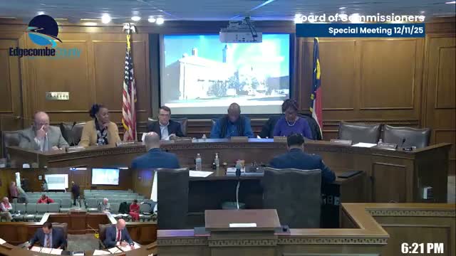 Edgecombe County commissioners approve budget amendment, authorize sale of retiring deputy's service weapon and note EMS medical director change