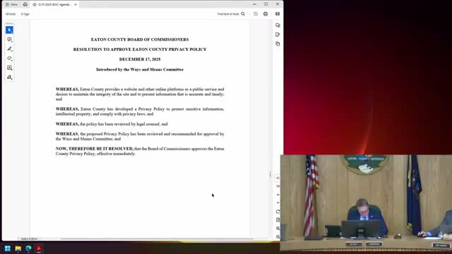 Eaton County urges state to honor prior capital appropriations after committee clawback