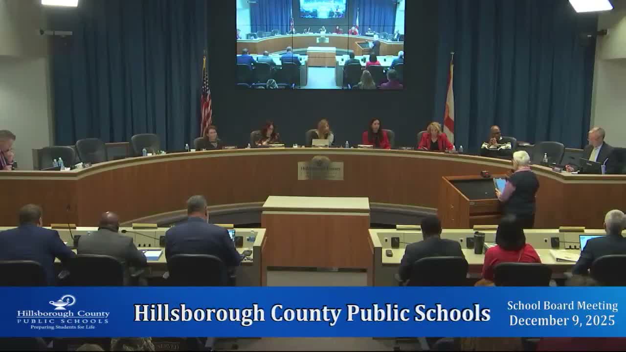 Hillsborough school board adopts proclamation opposing 'Schools of Hope' co-location after hours of public comment