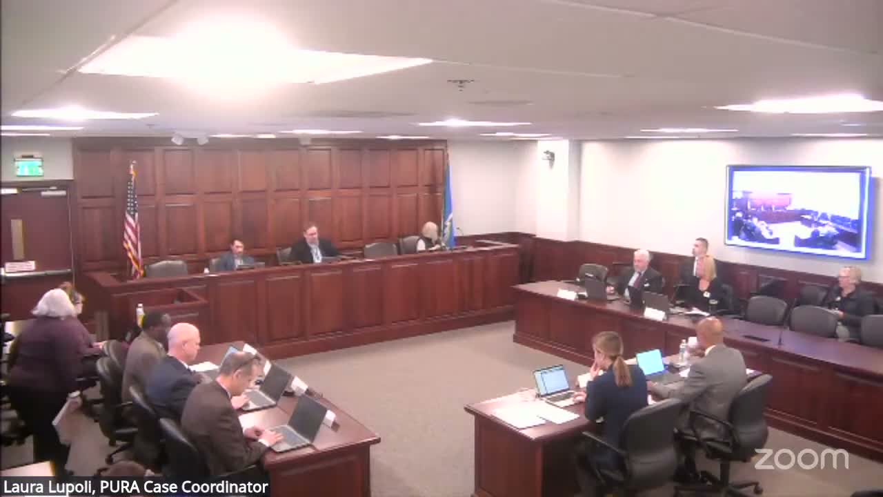 PURA probes Hazardville Water Company late‑file rate exhibits; staff orders supplements on legal, tax and project support