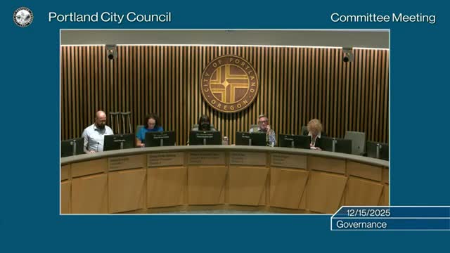 Portland governance committee advances ordinance tightening oversight and transparency for appointed boards and commissions