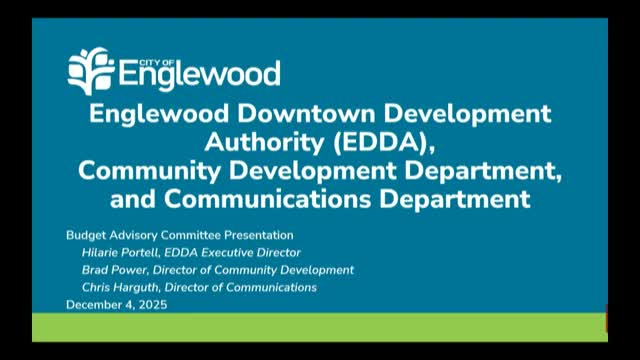 Englewood DDA outlines nearly $3 million in 2026 investments, $70 million debt capacity for redevelopment