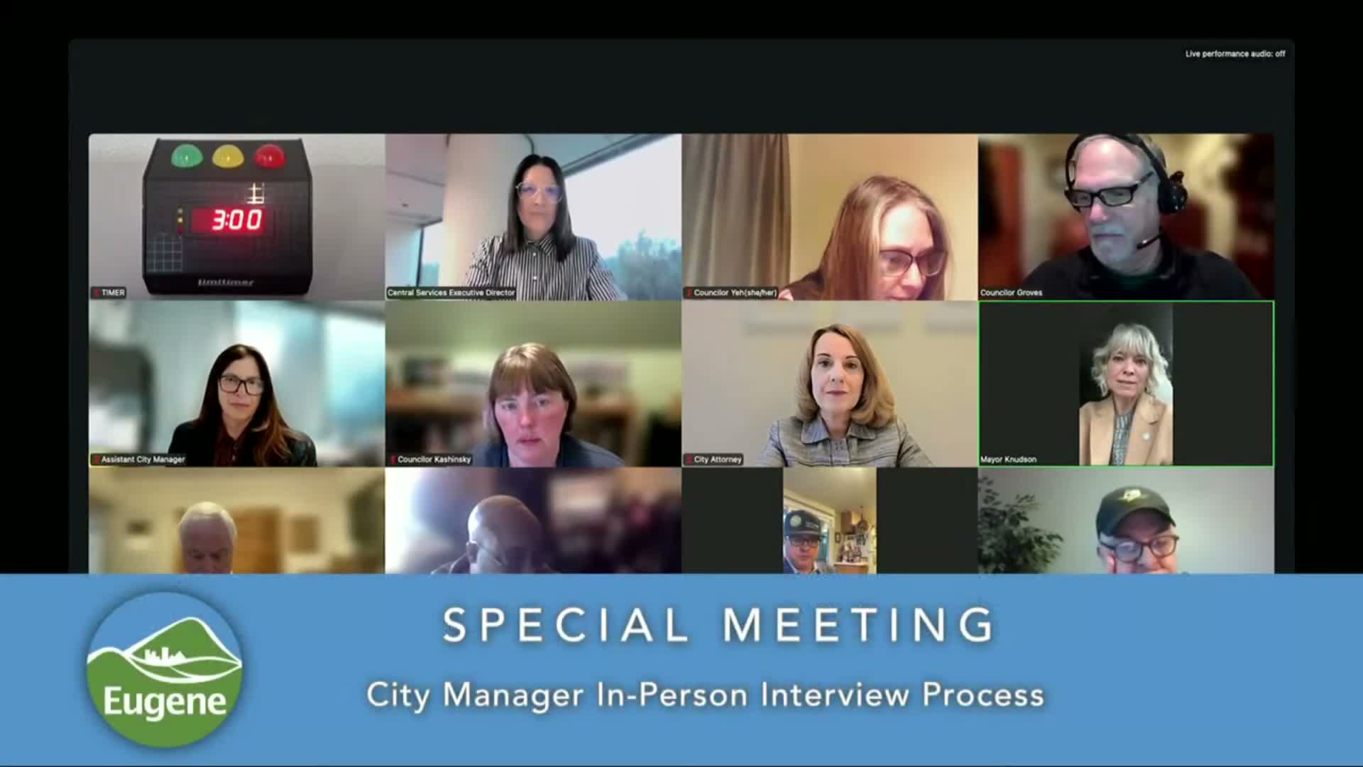 Eugene council approves in-person interview schedule for city manager finalists