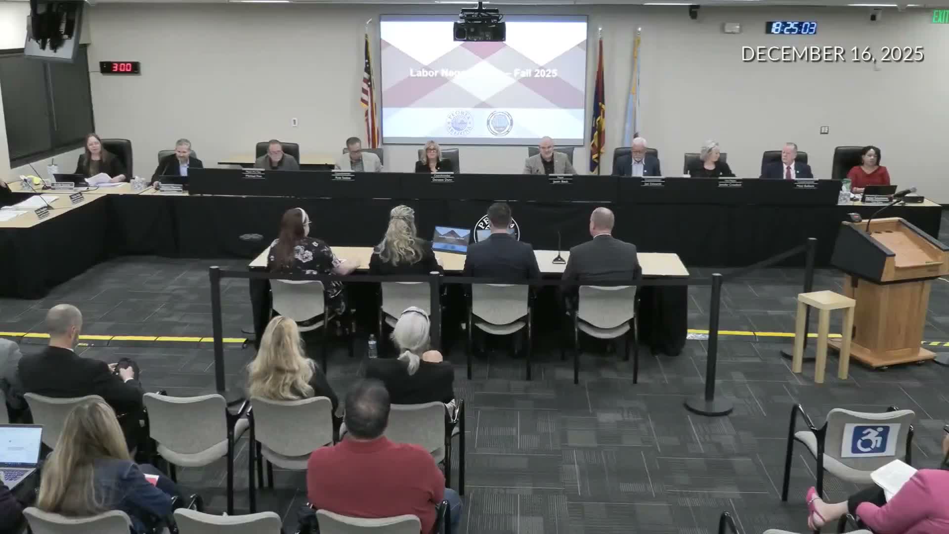 Peoria council approves two-year MOU merging police labor groups with pay adjustments