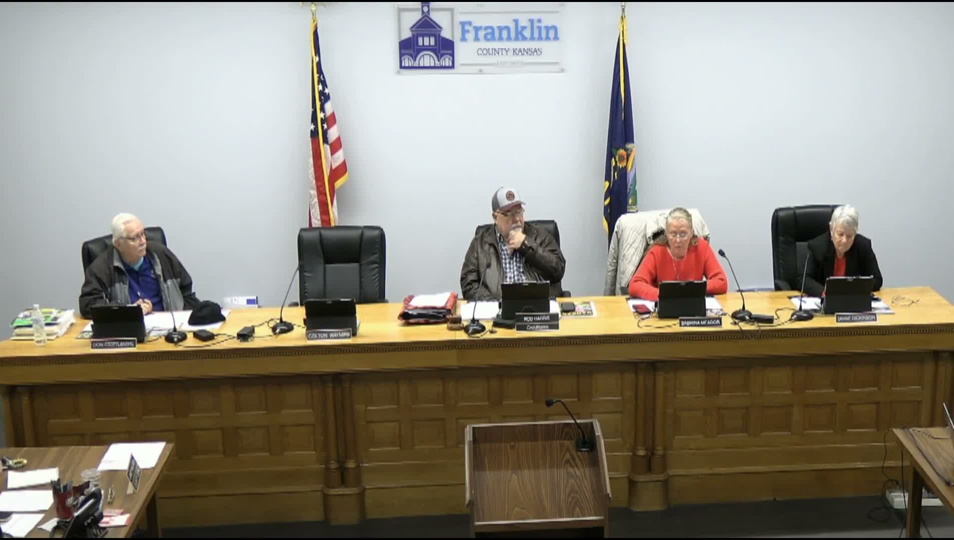 Franklin County Commission approves consent agenda, multiple rezoning requests and year-end transfers