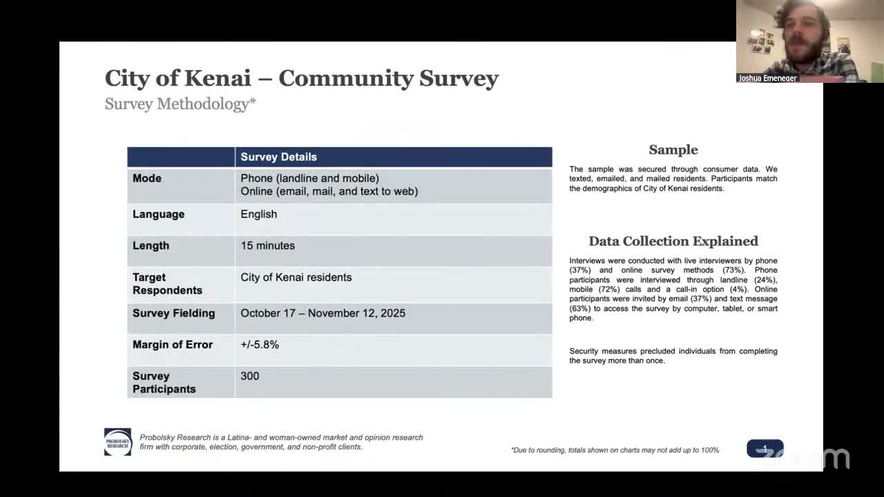 Kenai survey: jobs and business growth top concern as residents report high satisfaction with core services