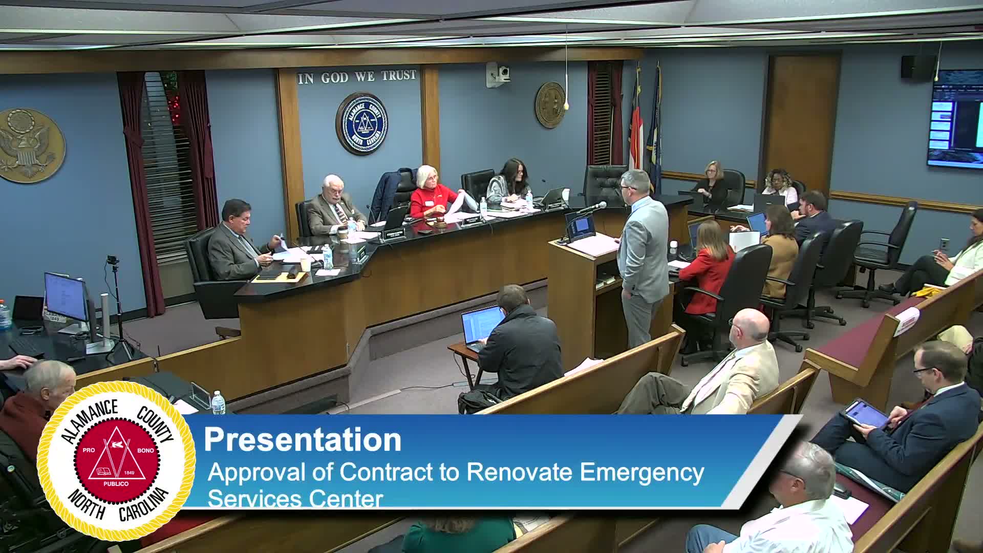 Alamance County authorizes manager to negotiate with CT Wilson for emergency services center renovation