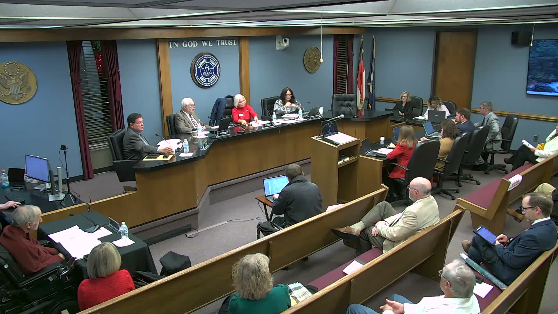Alamance County commissioners debate rules of procedure changes, public-comment frequency and remote participation